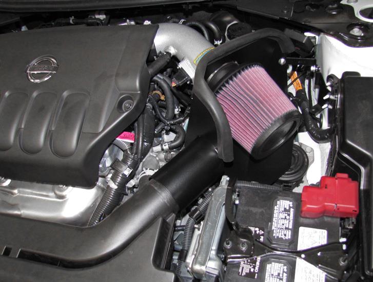 Nissan Altima Performance Air Intake - K&N Engineering - Typhoon, Short Ram - Silver - `07-`10
